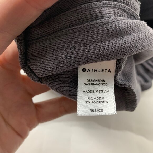 Athleta Slate Gray Jersey Knit High Rise Lounge Short M - Picture 3 of 4